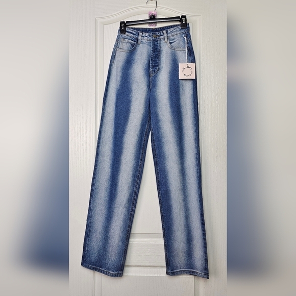Womens Bailey Rose Jeans Oversized Washed Denim Pants XS NWT - Picture 4 of 9